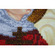 Icon Bead Embroidery Kit on Art Canvas "St. Faina"
