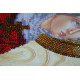 Icon Bead Embroidery Kit on Art Canvas "St. Faina"
