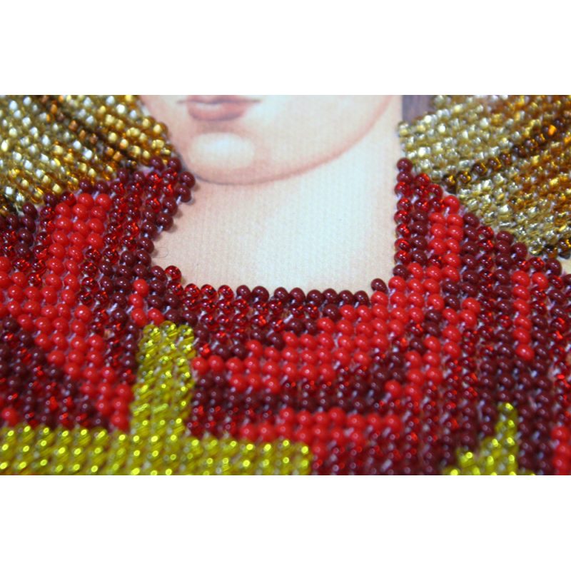 Icon Bead Embroidery Kit on Art Canvas "St. Edward"