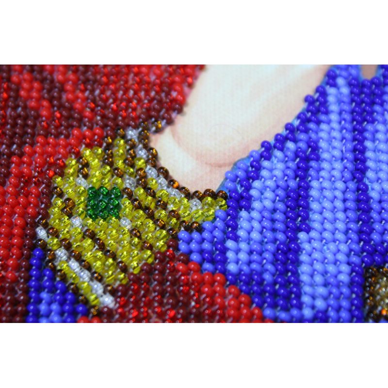 Icon Bead Embroidery Kit on Art Canvas "St. Edward"