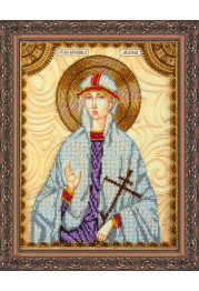Icon Bead Embroidery Kit on Art Canvas "St.Agatha"