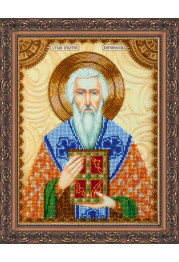 Icon Bead Embroidery Kit on Art Canvas "St.Ignatius"