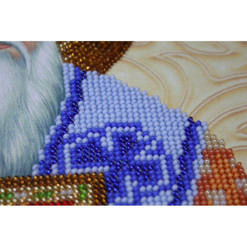 Icon Bead Embroidery Kit on Art Canvas "St.Ignatius"