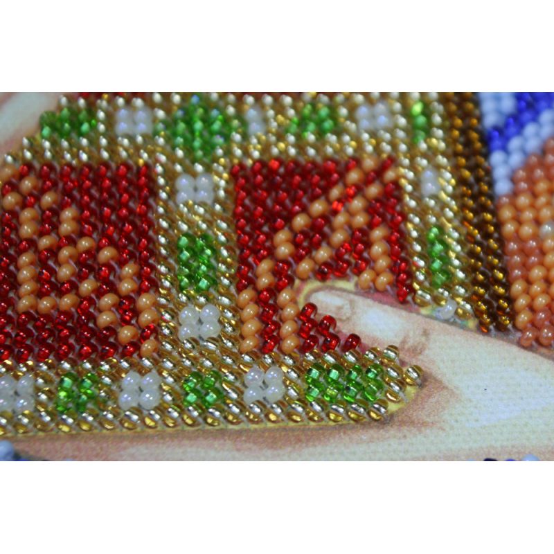 Icon Bead Embroidery Kit on Art Canvas "St.Ignatius"