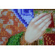 Icon Bead Embroidery Kit on Art Canvas "St.Ignatius"