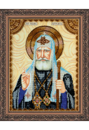Icon Bead Embroidery Kit on Art Canvas "St.Tikhon"