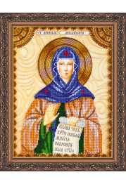 Icon Bead Embroidery Kit on Art Canvas "St. Pauline"