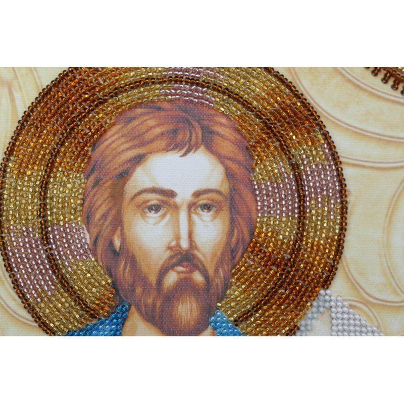 Icon Bead Embroidery Kit on Art Canvas "St. Symeon"