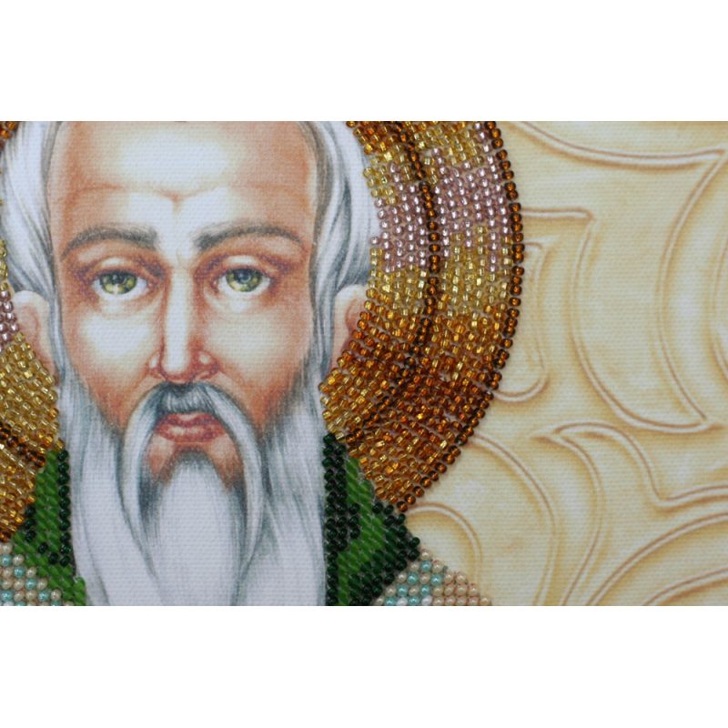Icon Bead Embroidery Kit on Art Canvas "St. Stephen"