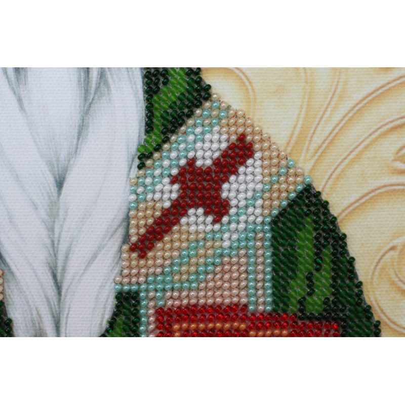 Icon Bead Embroidery Kit on Art Canvas "St. Stephen"