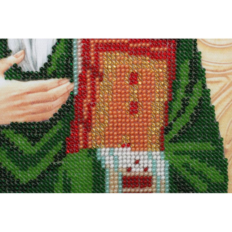Icon Bead Embroidery Kit on Art Canvas "St. Stephen"
