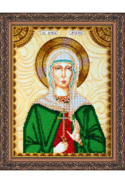 Icon Bead Embroidery Kit on Art Canvas "St. Ariadne"