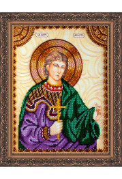 Icon Bead Embroidery Kit on Art Canvas "St. Orest"