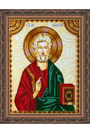 Icon Bead Embroidery Kit on Art Canvas "St. Matthew"