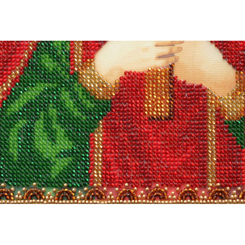 Icon Bead Embroidery Kit on Art Canvas "St. Nazariy"