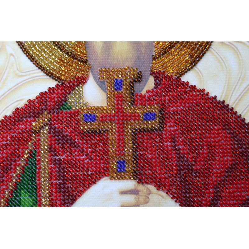 Icon Bead Embroidery Kit on Art Canvas "St. Nazariy"