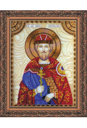 Icon Bead Embroidery Kit on Art Canvas "St. Rostislav"