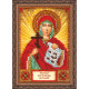 Mini Icon Bead Embroidery Kit on Art Canvas "St. Natalia"
