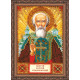 Mini Icon Bead Embroidery Kit on Art Canvas "St. Sergius"