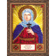 Mini Icon Bead Embroidery Kit on Art Canvas "St. Larissa"