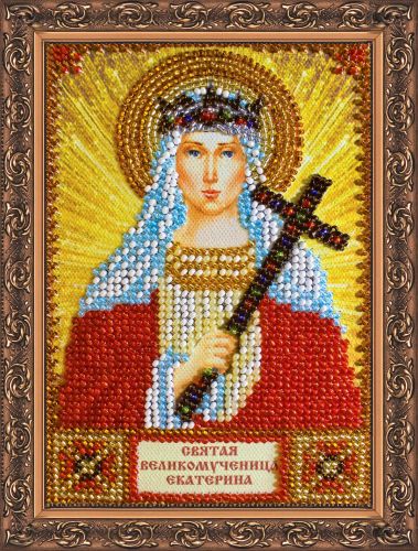 Набір-міні для вишивання бісером іменної ікони "Свята Катерина"