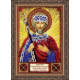 Mini Icon Bead Embroidery Kit on Art Canvas "St. Constantine"