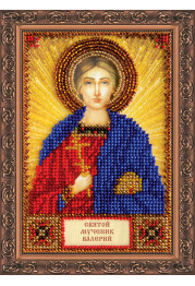 Mini Icon Bead Embroidery Kit on Art Canvas "St. Valery"
