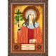 Mini Icon Bead Embroidery Kit on Art Canvas "St. Nina"