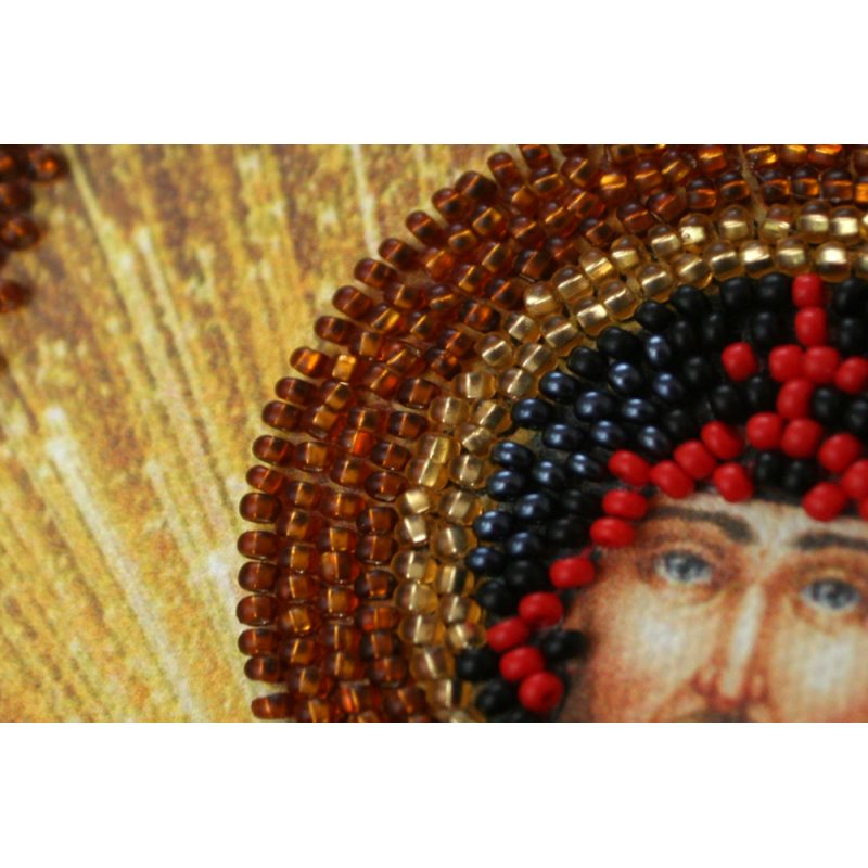 Mini Icon Bead Embroidery Kit on Art Canvas "St. Daniel"