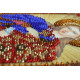 Mini Icon Bead Embroidery Kit on Art Canvas "St. Marina"