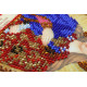 Mini Icon Bead Embroidery Kit on Art Canvas "St. Marina"