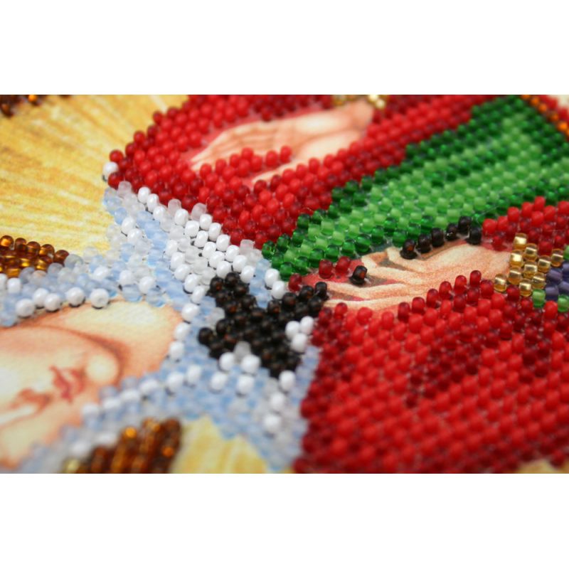 Mini Icon Bead Embroidery Kit on Art Canvas "St. Alla"