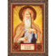 Mini Icon Bead Embroidery Kit on Art Canvas "St. Anthony"