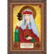 Mini Icon Bead Embroidery Kit on Art Canvas "St. Tamara"