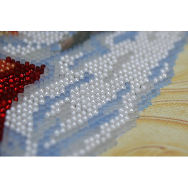 Mini Icon Bead Embroidery Kit on Art Canvas "St. Tamara"