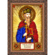 Mini Icon Bead Embroidery Kit on Art Canvas "St. Vyacheslav"