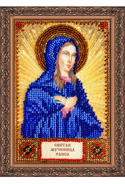 Mini Icon Bead Embroidery Kit on Art Canvas "St. Raisa"