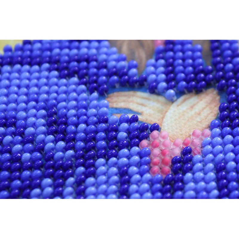 Mini Icon Bead Embroidery Kit on Art Canvas "St. Raisa"