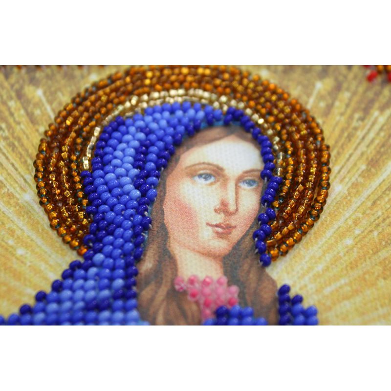 Mini Icon Bead Embroidery Kit on Art Canvas "St. Raisa"
