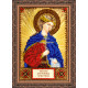 Mini Icon Bead Embroidery Kit on Art Canvas "St. Christina"