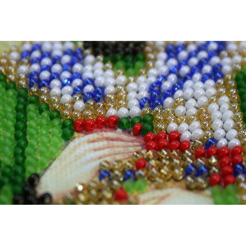 Mini Icon Bead Embroidery Kit on Art Canvas "St. Valentine"