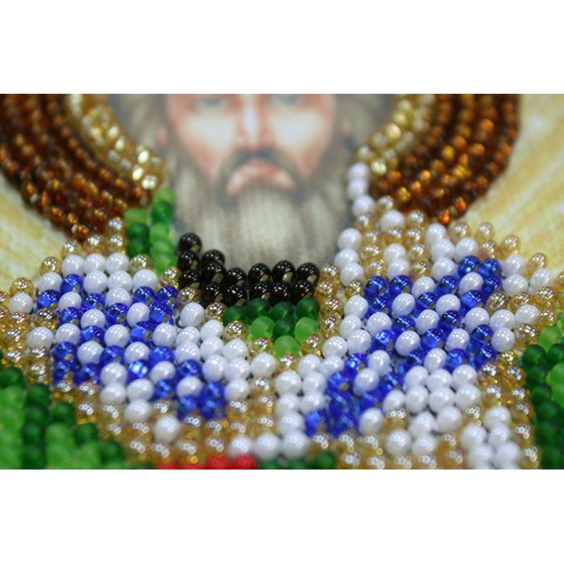 Mini Icon Bead Embroidery Kit on Art Canvas "St. Valentine"