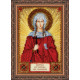 Mini Icon Bead Embroidery Kit on Art Canvas "St. Zoe"