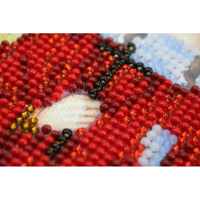 Mini Icon Bead Embroidery Kit on Art Canvas "St. Zoe"