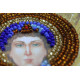 Mini Icon Bead Embroidery Kit on Art Canvas "St. Pelagia"