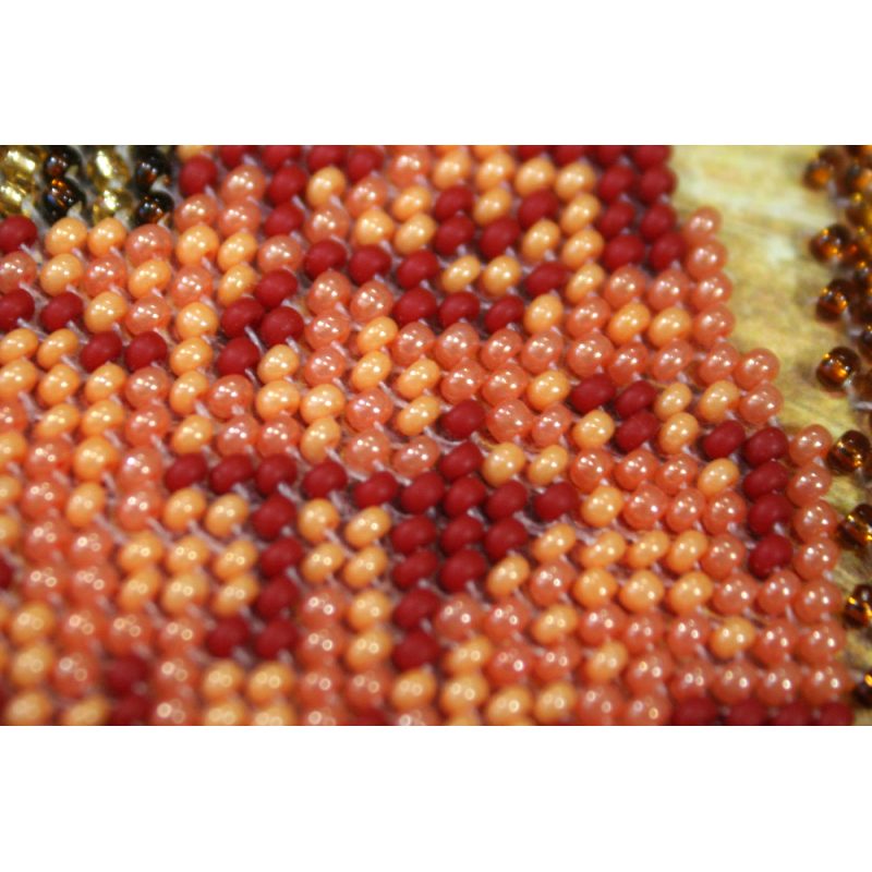 Mini Icon Bead Embroidery Kit on Art Canvas "St. Gregory"