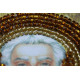 Mini Icon Bead Embroidery Kit on Art Canvas "St. Gregory"