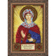 Mini Icon Bead Embroidery Kit on Art Canvas "St. Ioanna"