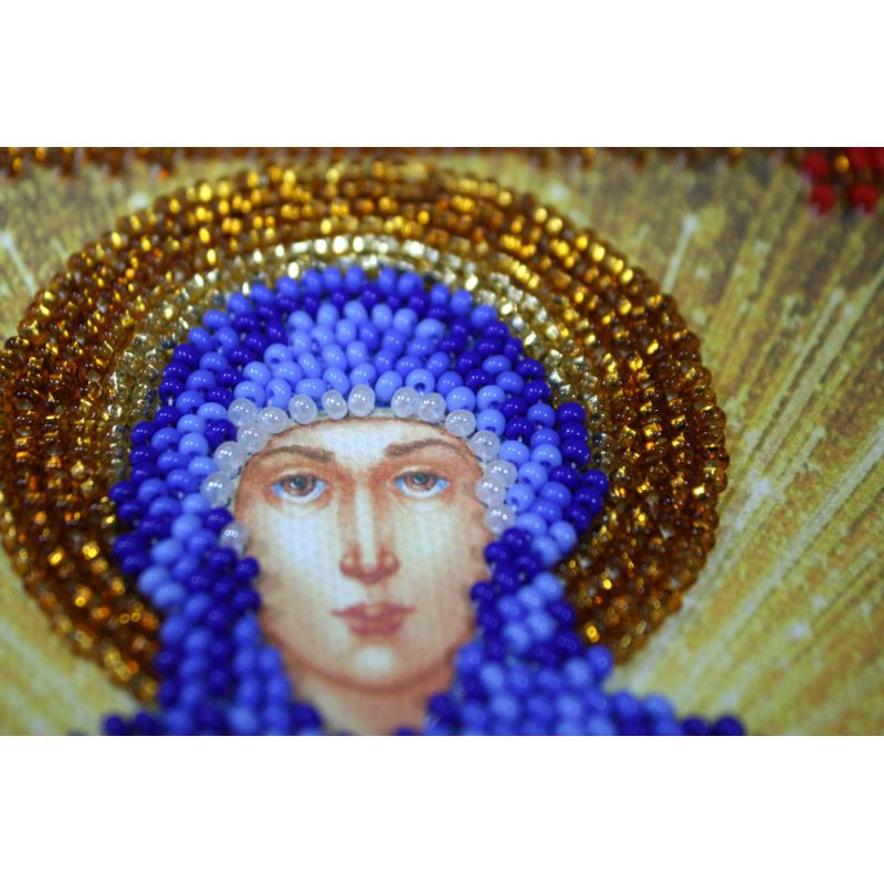 Mini Icon Bead Embroidery Kit on Art Canvas "St Cyrus"