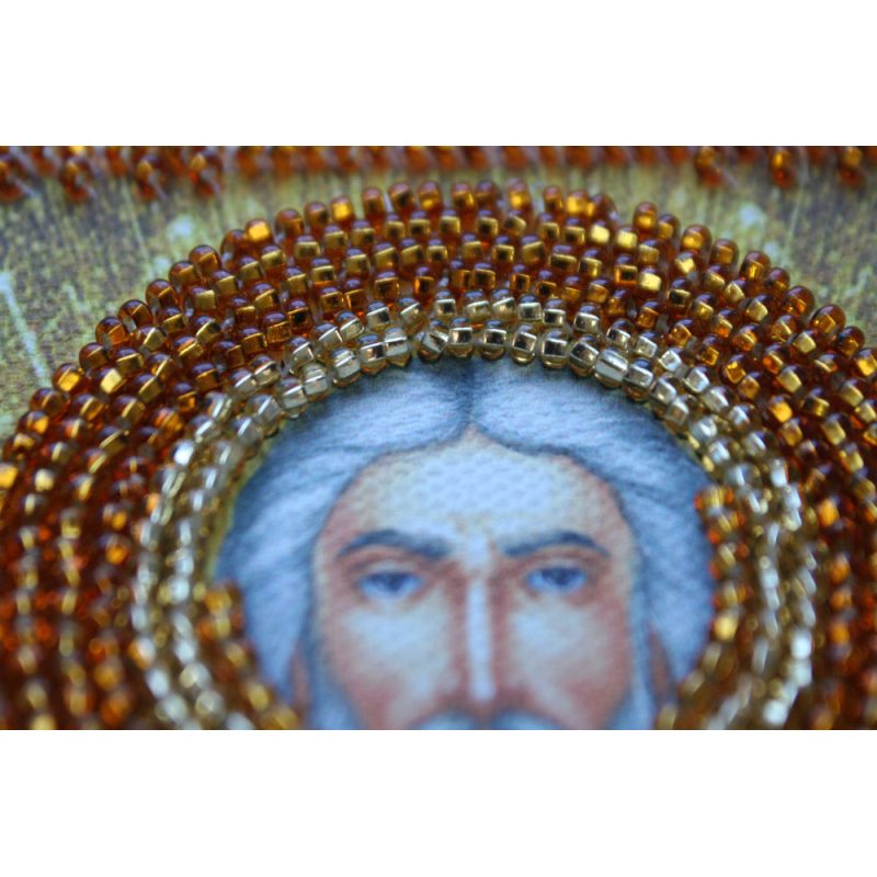 Mini Icon Bead Embroidery Kit on Art Canvas "St. Mark"